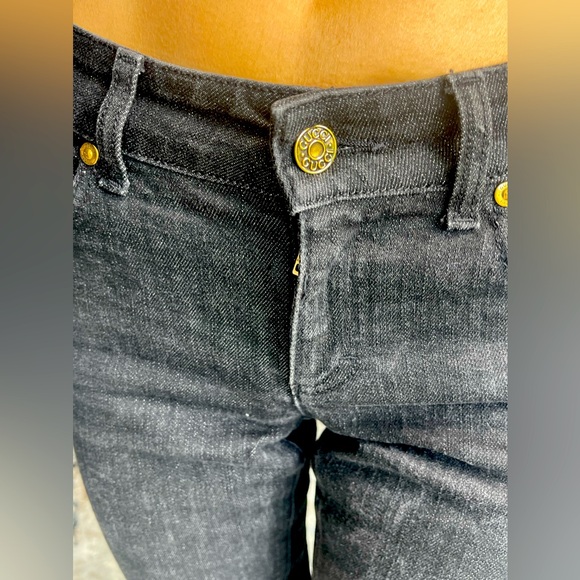 Gucci black denim stretchy skinny jeans size 36 - Picture 9 of 15
